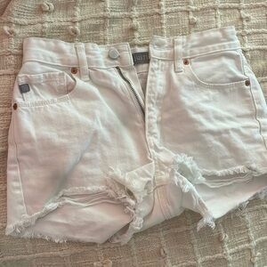 Just USA White Denim Shorts